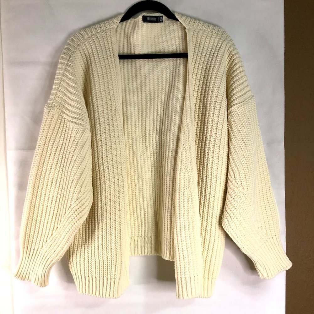NEW Oversized Batwing Cream Knitted Cardigan
